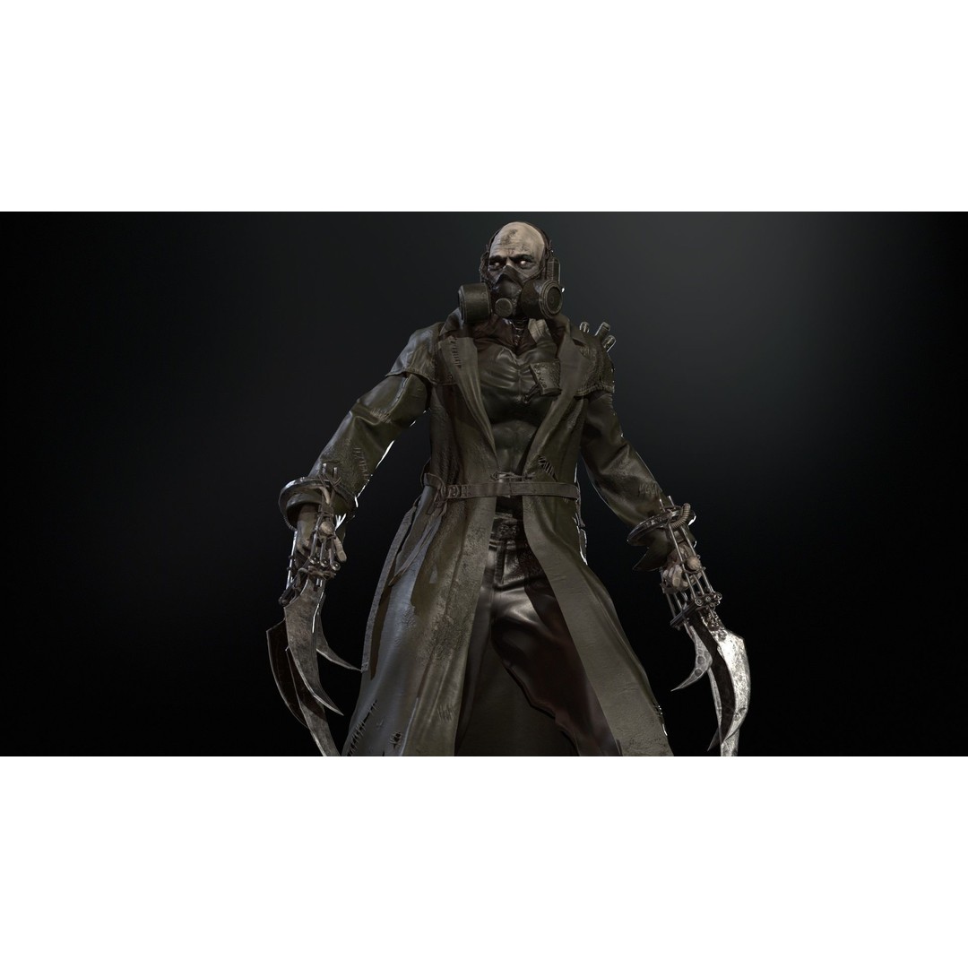 SuperZombie6 3D Model – Low Poly Game Character with Animations, FBX - View 34