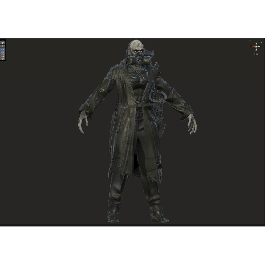 SuperZombie6 3D Model – Low Poly Game Character with Animations, FBX - View 36