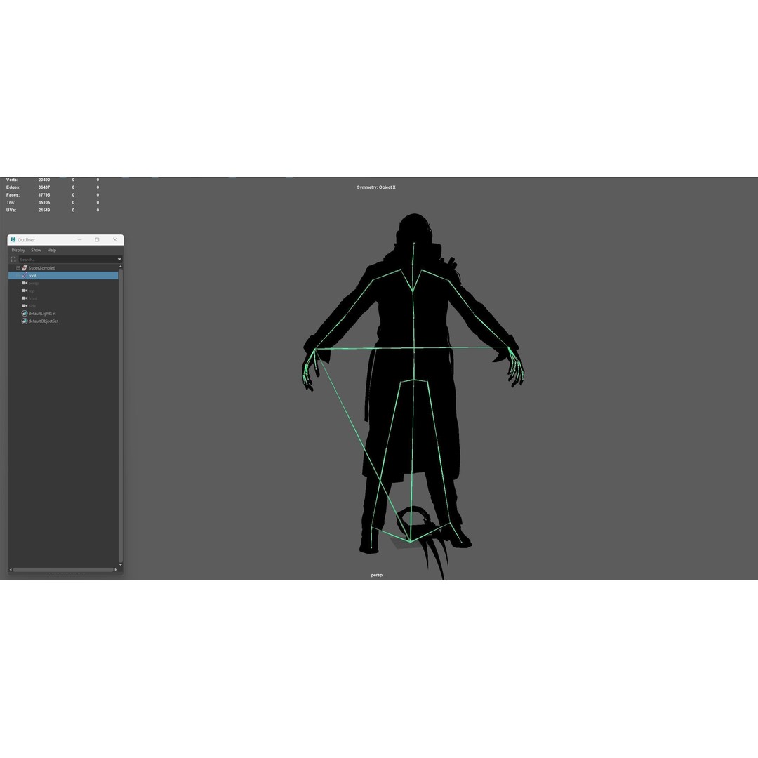 SuperZombie6 3D Model – Low Poly Game Character with Animations, FBX - View 38