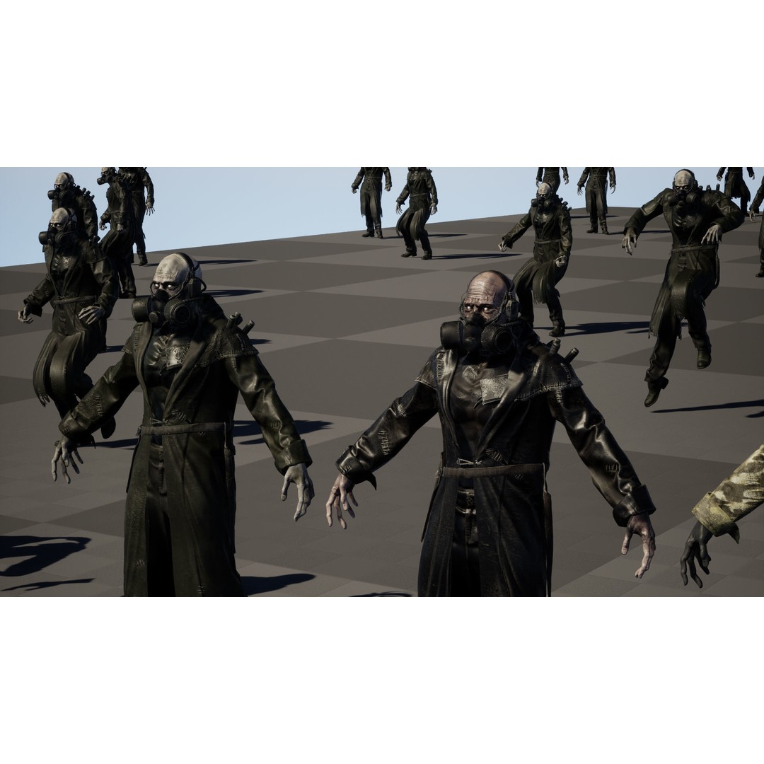 SuperZombie6 3D Model – Low Poly Game Character with Animations, FBX - View 41
