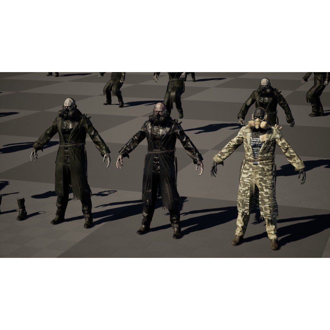 SuperZombie6 3D Model – Low Poly Game Character with Animations, FBX - View 43