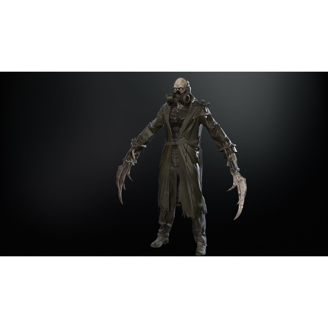 SuperZombie6 3D Model – Low Poly Game Character with Animations, FBX - View 5