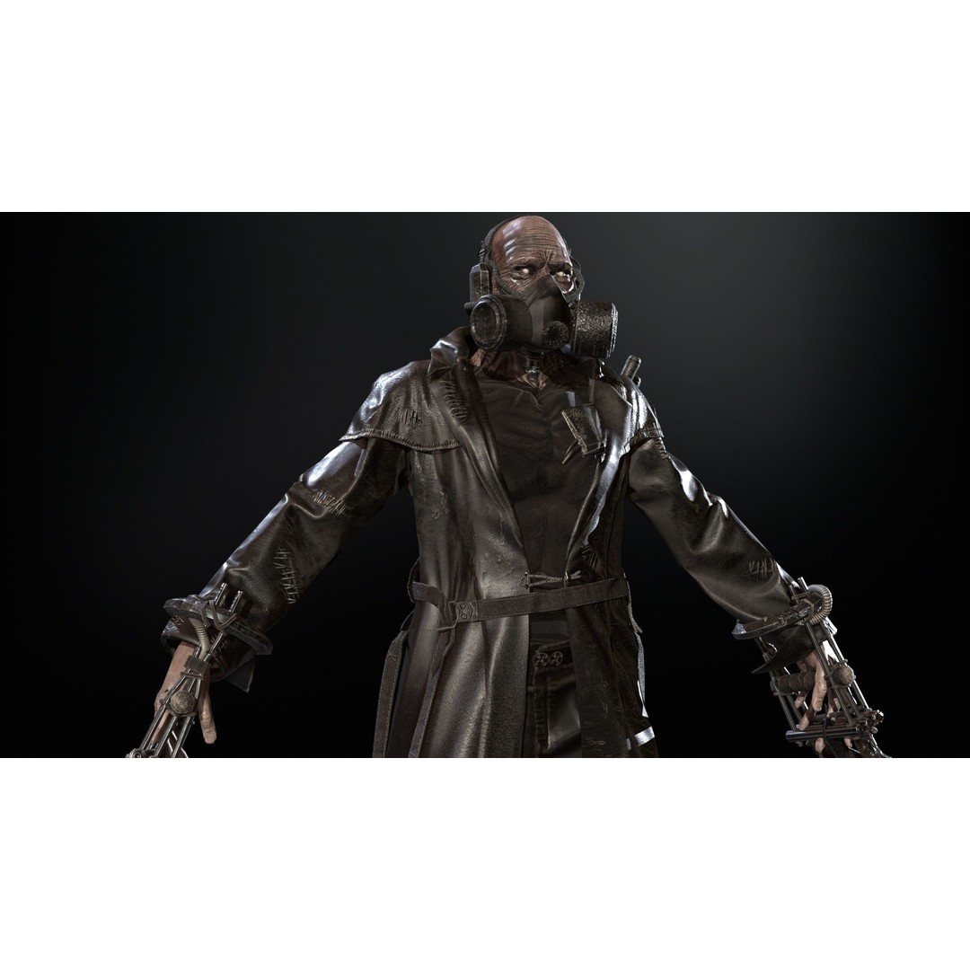 SuperZombie6 3D Model – Low Poly Game Character with Animations, FBX - View 6