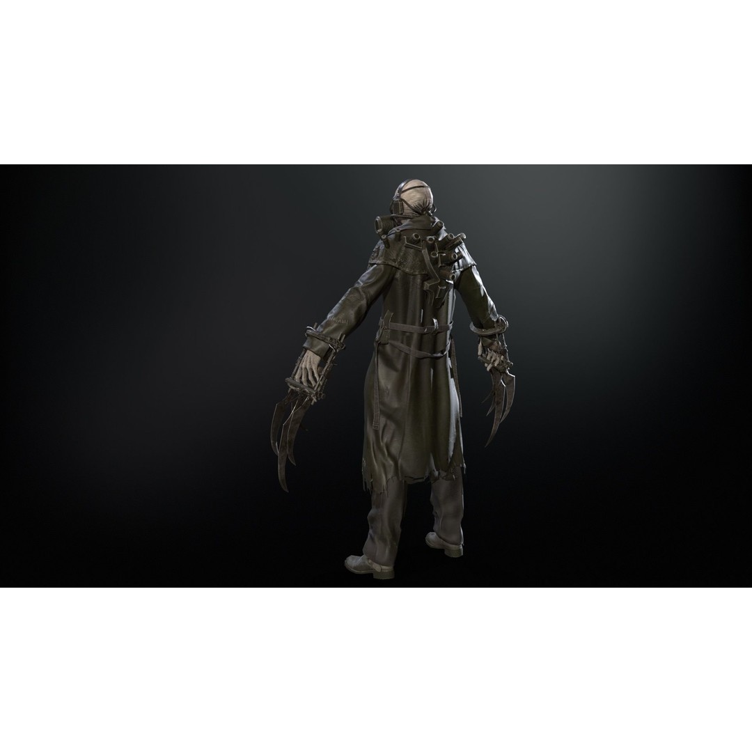 SuperZombie6 3D Model – Low Poly Game Character with Animations, FBX - View 7