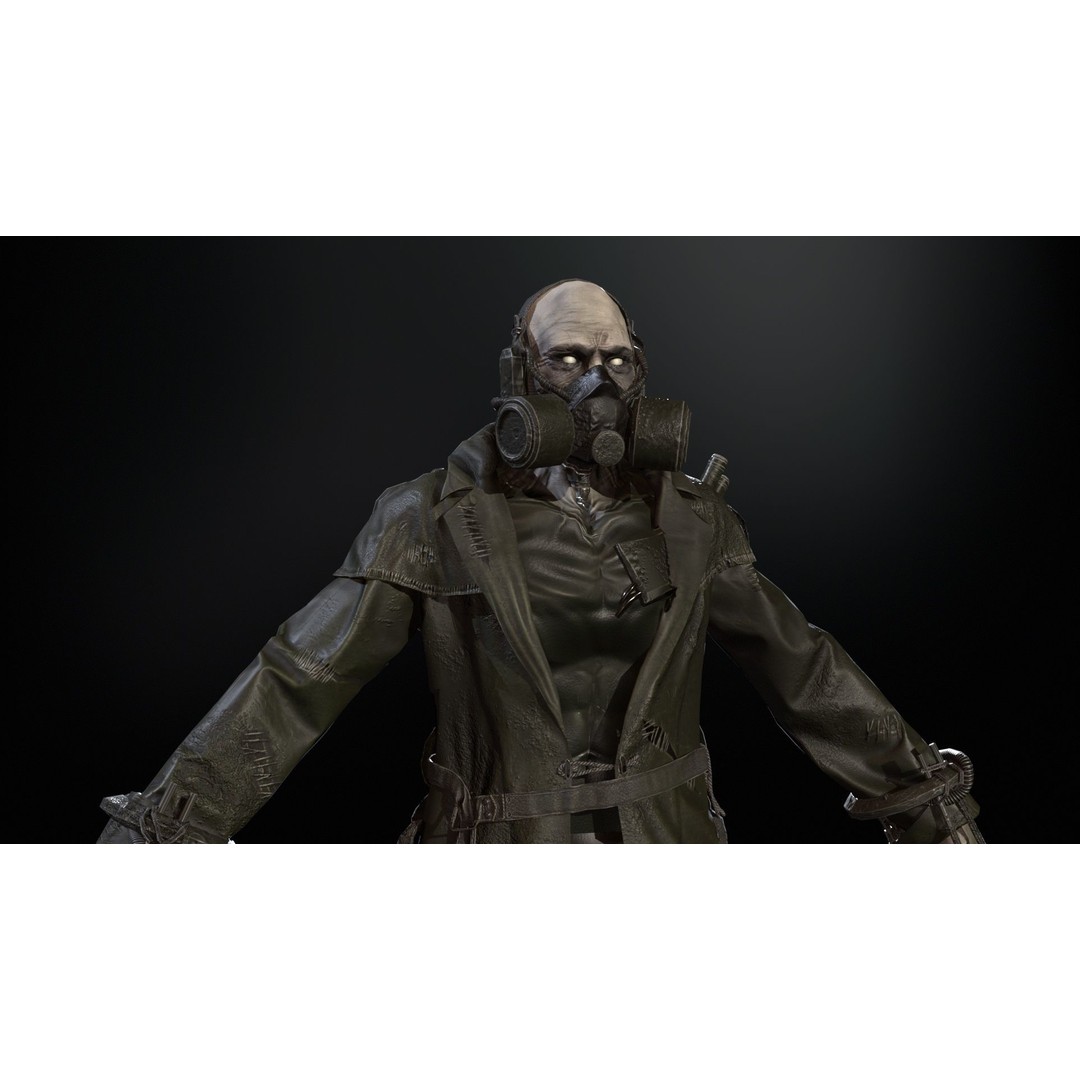 SuperZombie6 3D Model – Low Poly Game Character with Animations, FBX - View 8