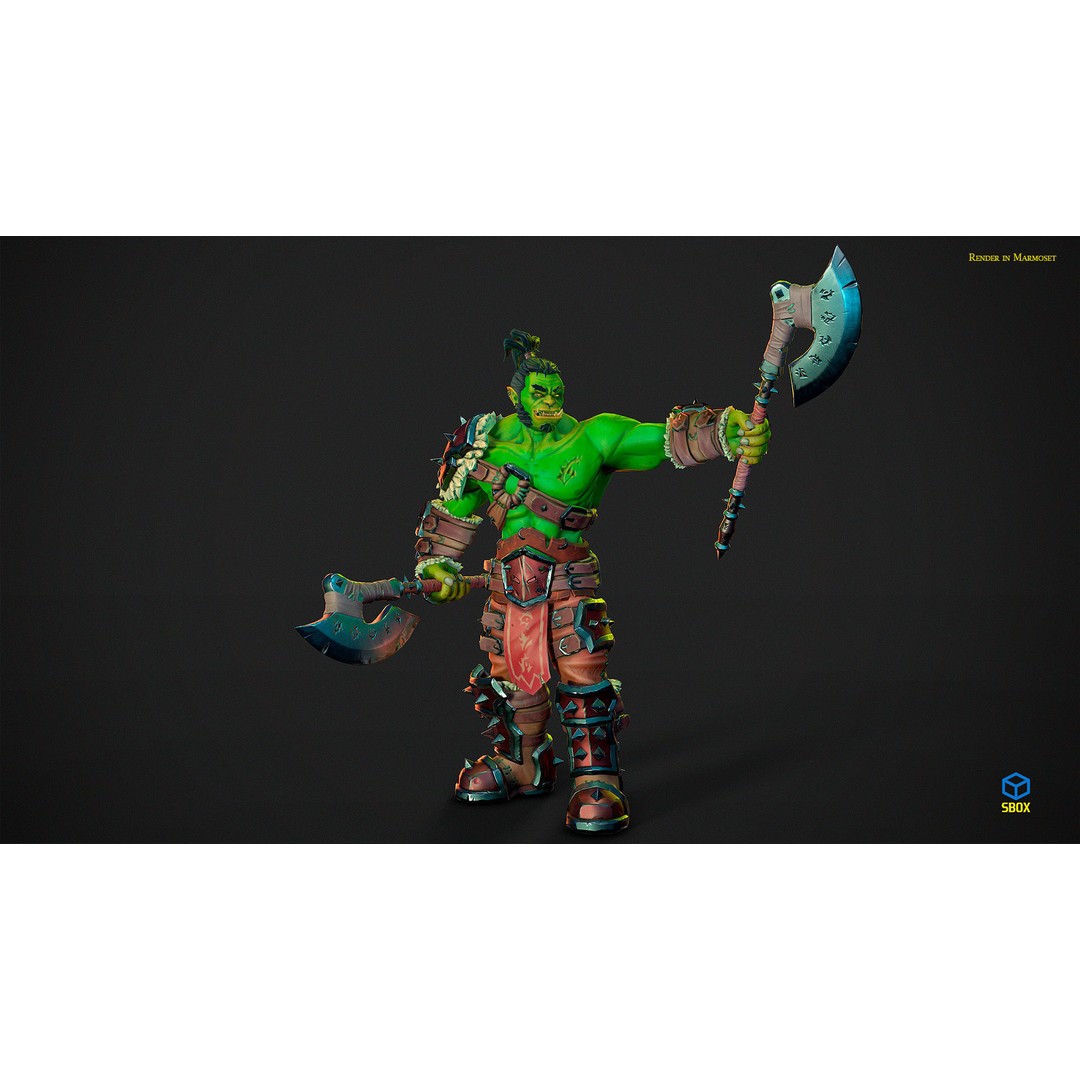 Orc 3D Model Pack – Low Poly Rigged Characters for Unity & Unreal - View 13