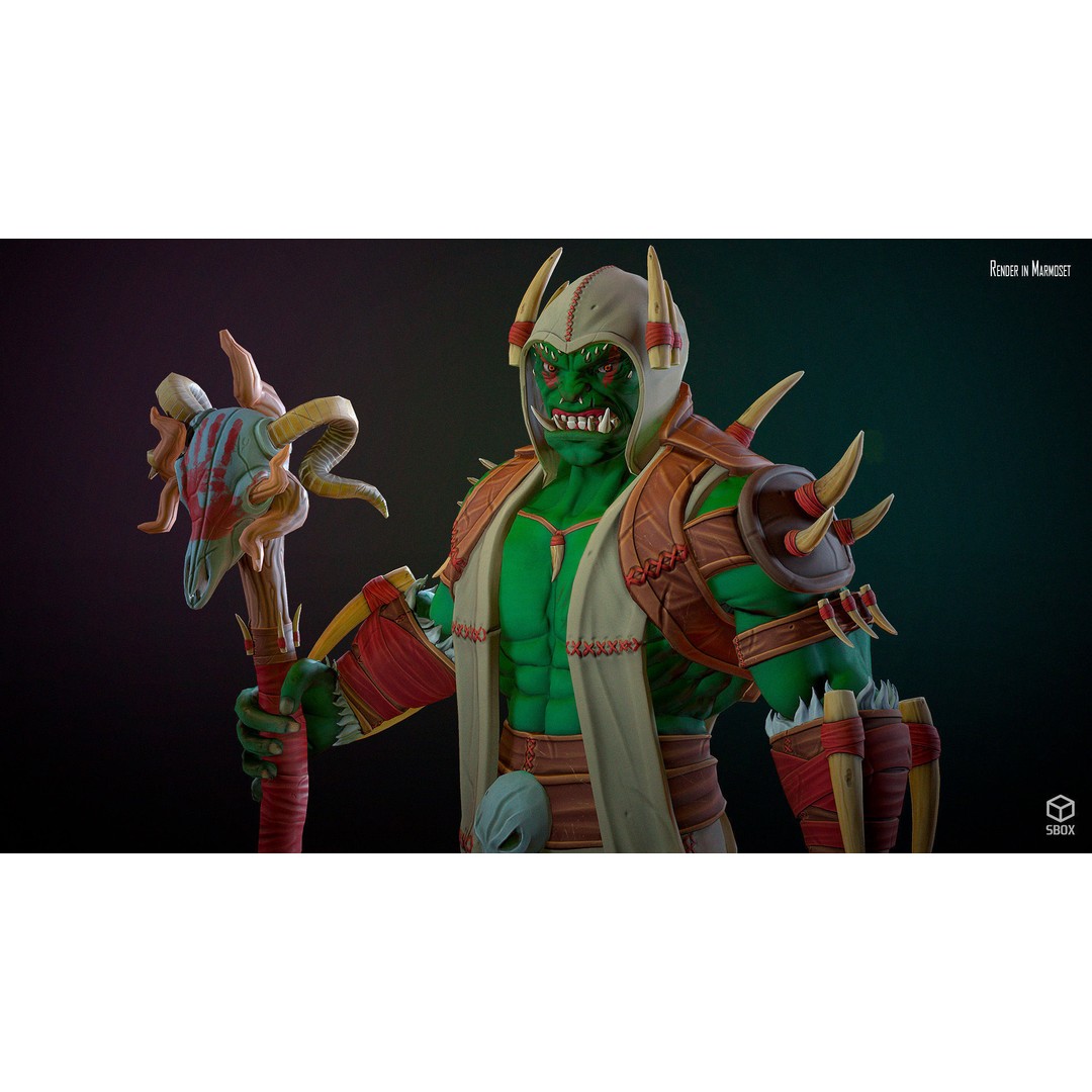 Orc 3D Model Pack – Low Poly Rigged Characters for Unity & Unreal - View 17