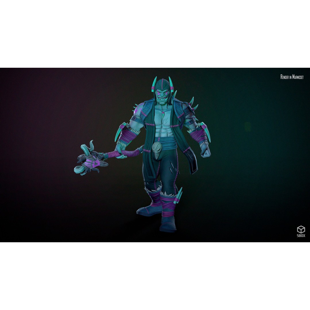 Orc 3D Model Pack – Low Poly Rigged Characters for Unity & Unreal - View 19