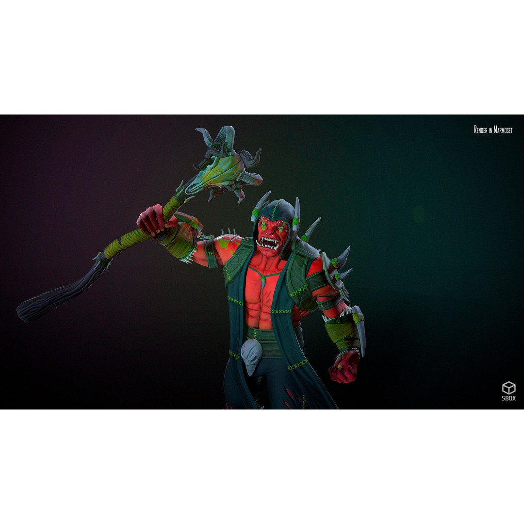 Orc 3D Model Pack – Low Poly Rigged Characters for Unity & Unreal - View 20