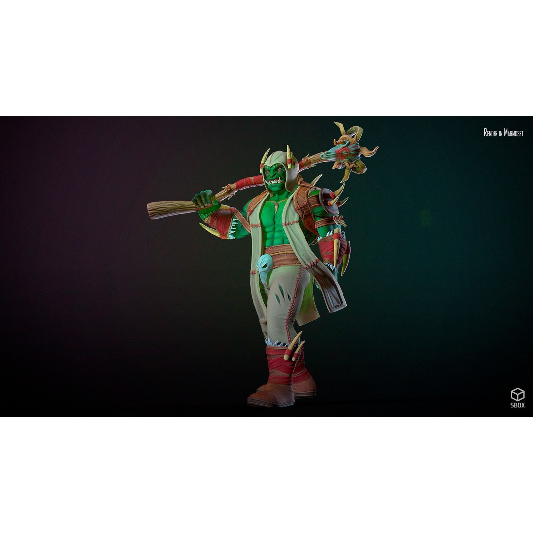 Orc 3D Model Pack – Low Poly Rigged Characters for Unity & Unreal - View 22