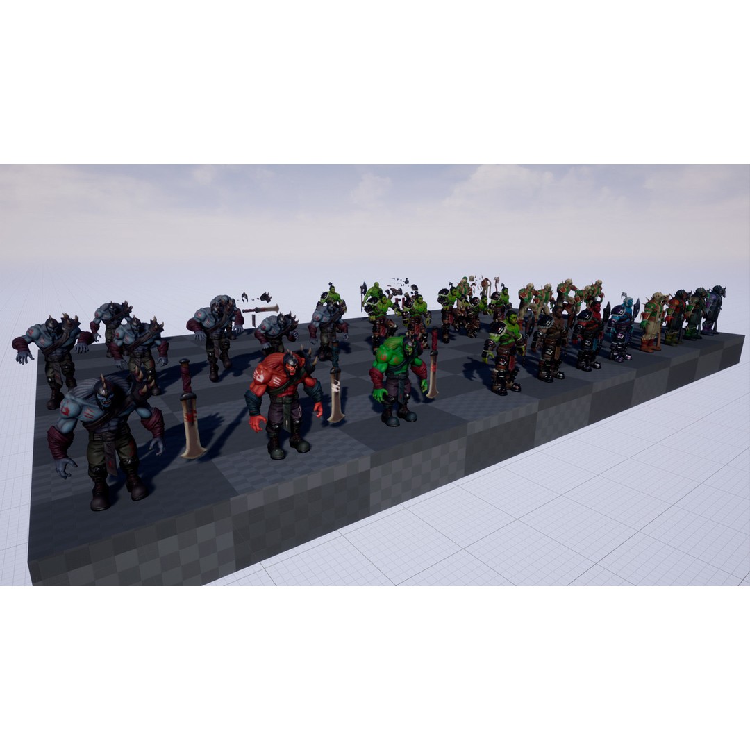 Orc 3D Model Pack – Low Poly Rigged Characters for Unity & Unreal - View 23