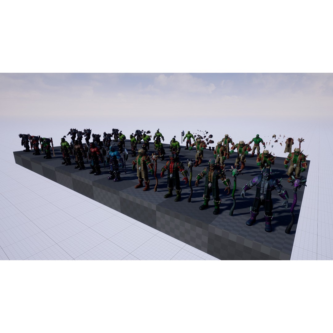 Orc 3D Model Pack – Low Poly Rigged Characters for Unity & Unreal - View 25