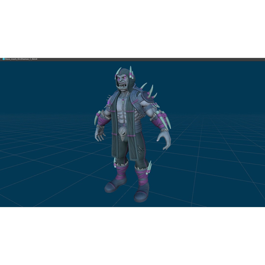 Orc 3D Model Pack – Low Poly Rigged Characters for Unity & Unreal - View 45