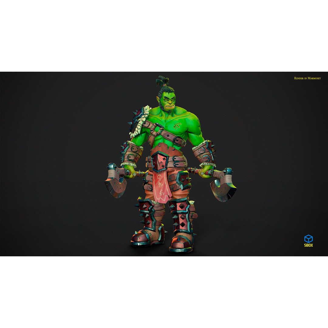 Orc 3D Model Pack – Low Poly Rigged Characters for Unity & Unreal - View 7