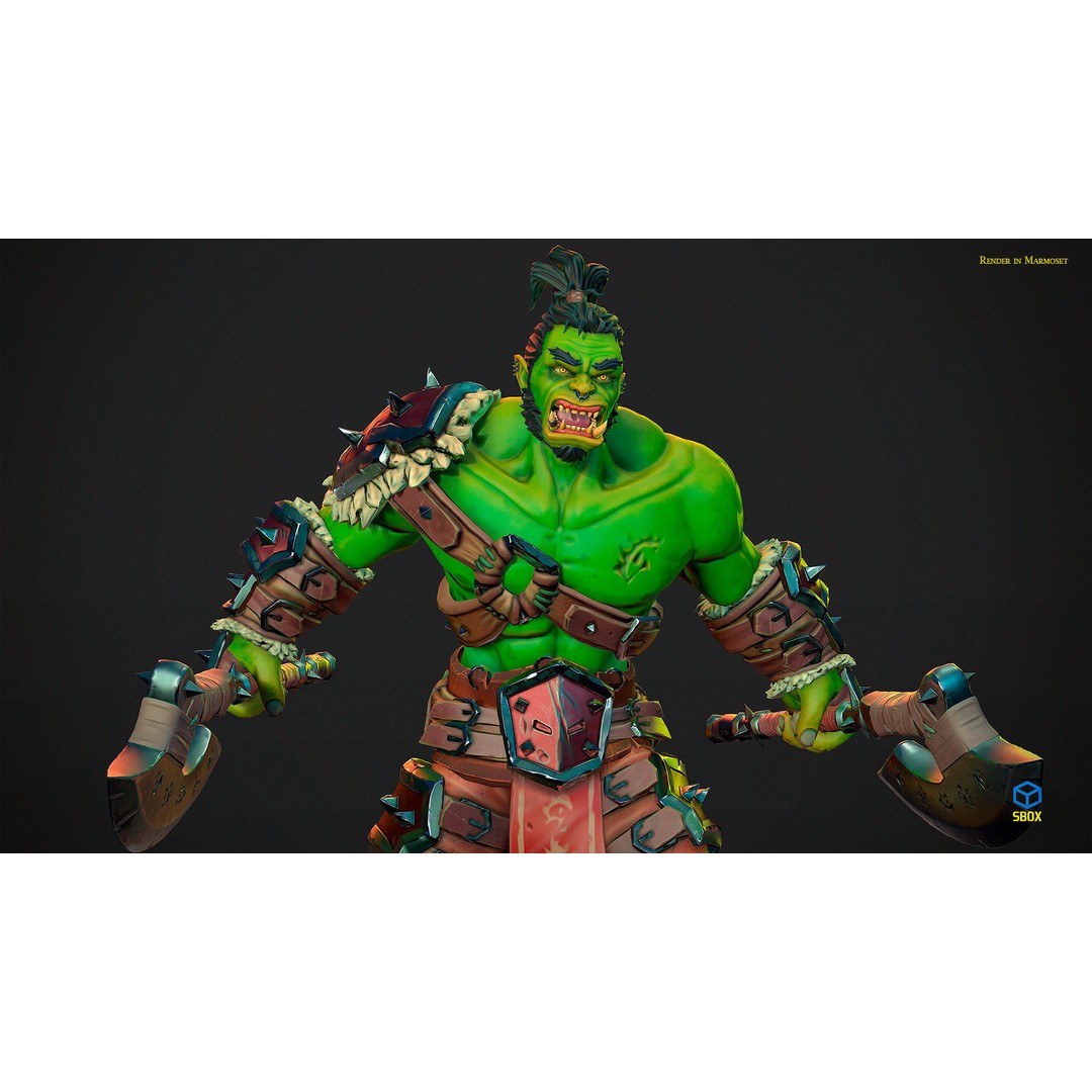 Orc 3D Model Pack – Low Poly Rigged Characters for Unity & Unreal - View 8