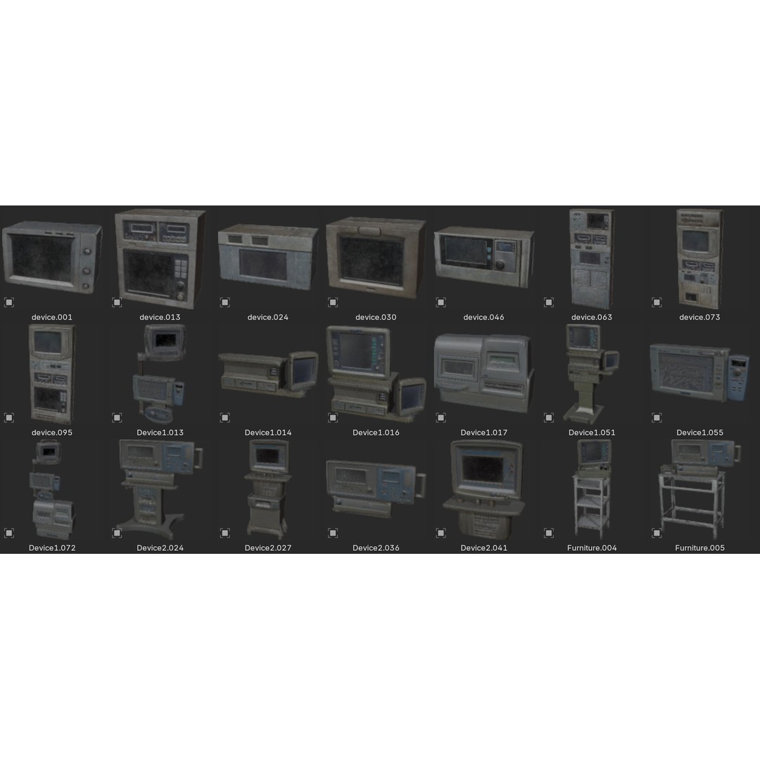 Abandoned Hospital 3D Model – Low Poly Interior Asset, PBR