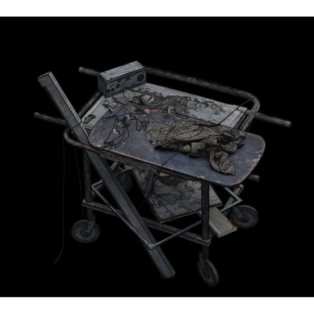 Abandoned Hospital 3D Model – Low Poly Interior Asset, PBR - View 10