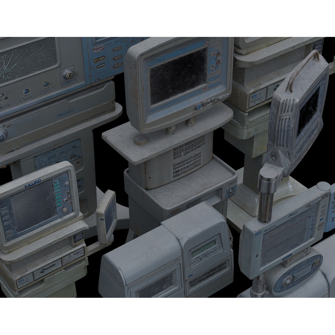Abandoned Hospital 3D Model – Low Poly Interior Asset, PBR - View 6