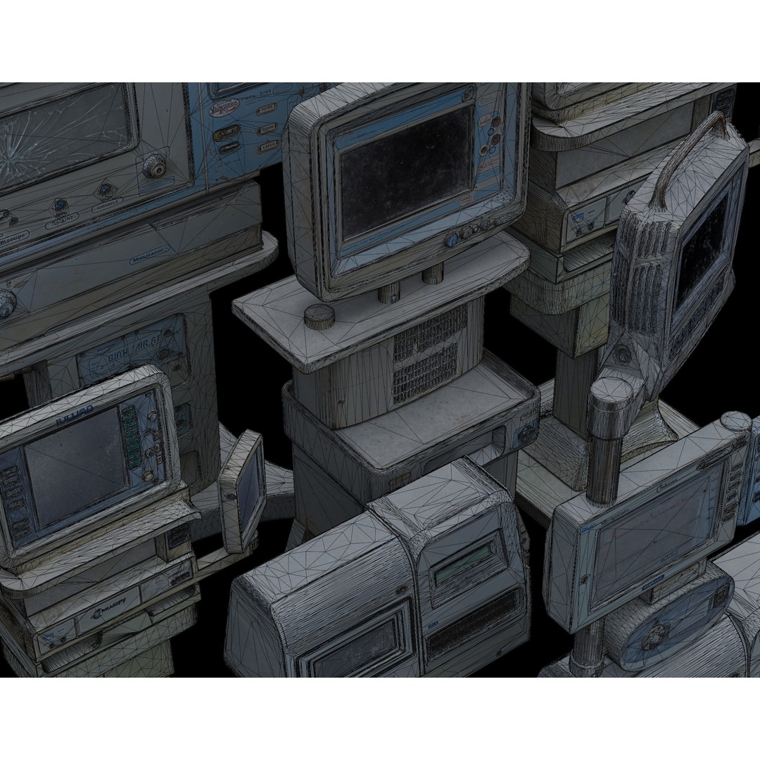 Abandoned Hospital 3D Model – Low Poly Interior Asset, PBR - View 7
