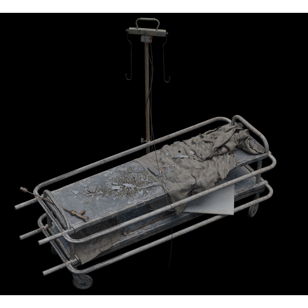 Abandoned Hospital 3D Model – Low Poly Interior Asset, PBR - View 8