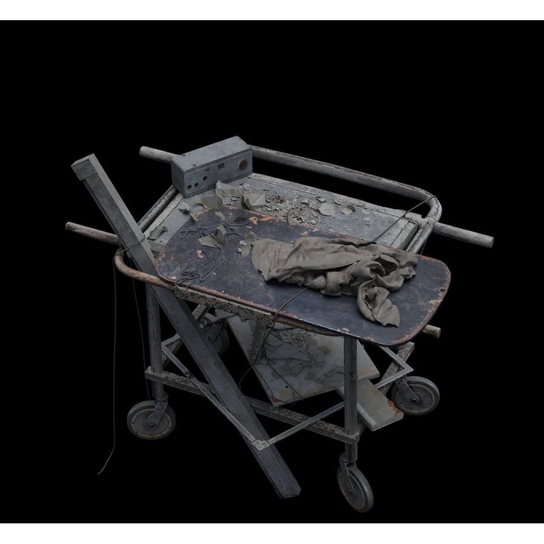 Abandoned Hospital 3D Model – Low Poly Interior Asset, PBR - View 9