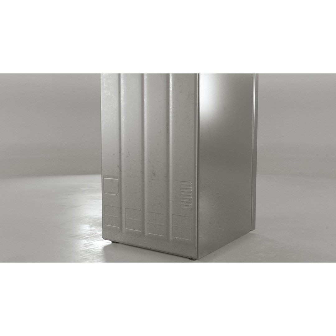 Fridge 3D Model – Low Poly Kitchen Asset with PBR Textures - View 3