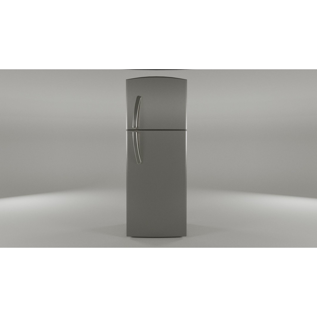 Fridge 3D Model – Low Poly Kitchen Asset with PBR Textures - View 5