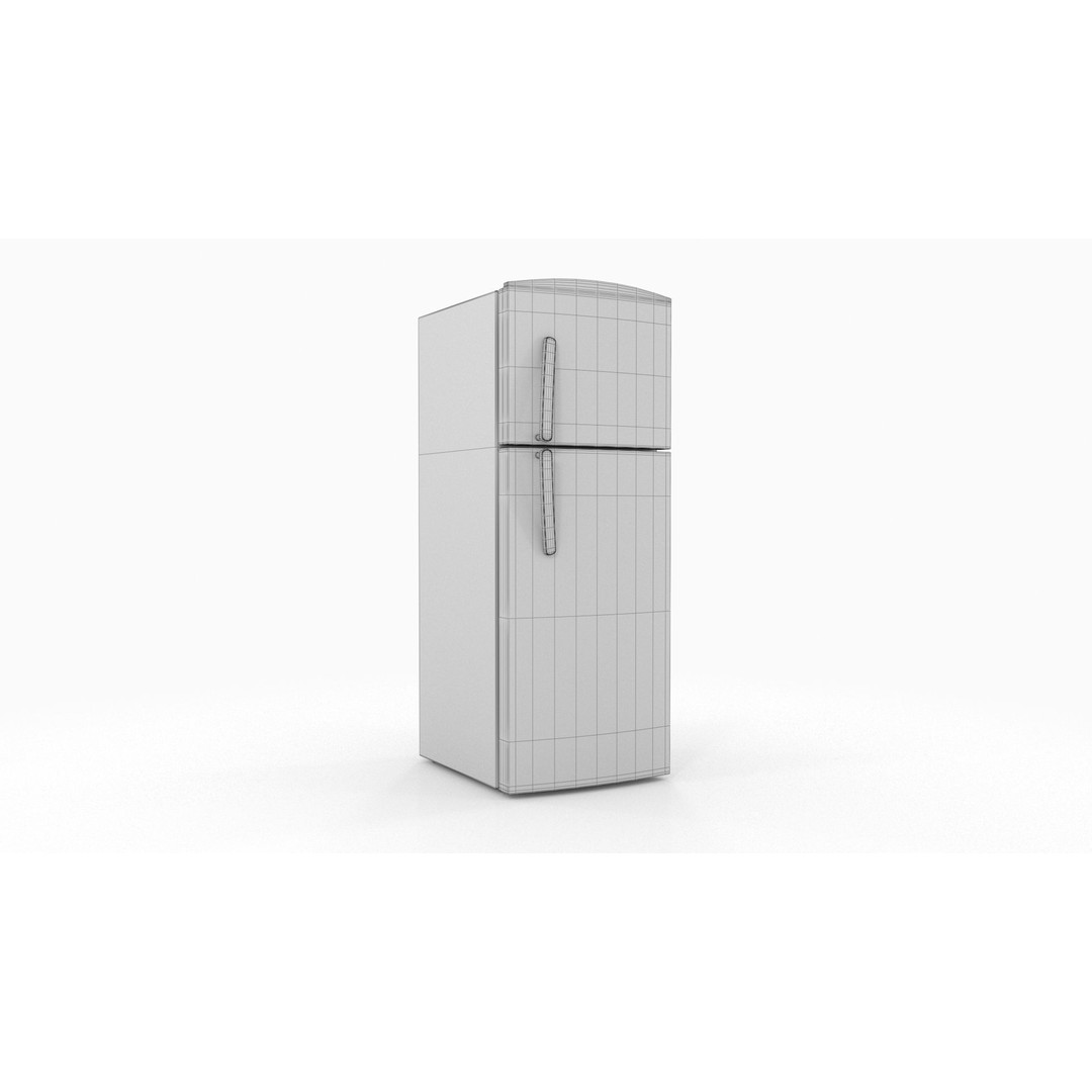 Fridge 3D Model – Low Poly Kitchen Asset with PBR Textures - View 9