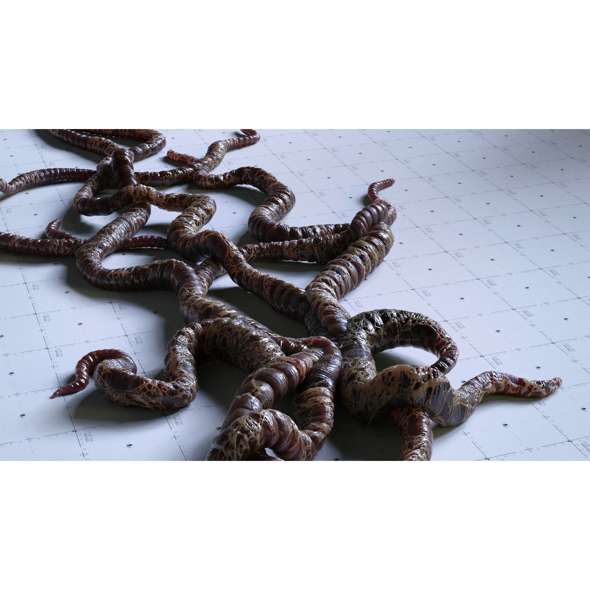 Alien Tendrils - Low-Poly Game-Ready 3D Model - View 18