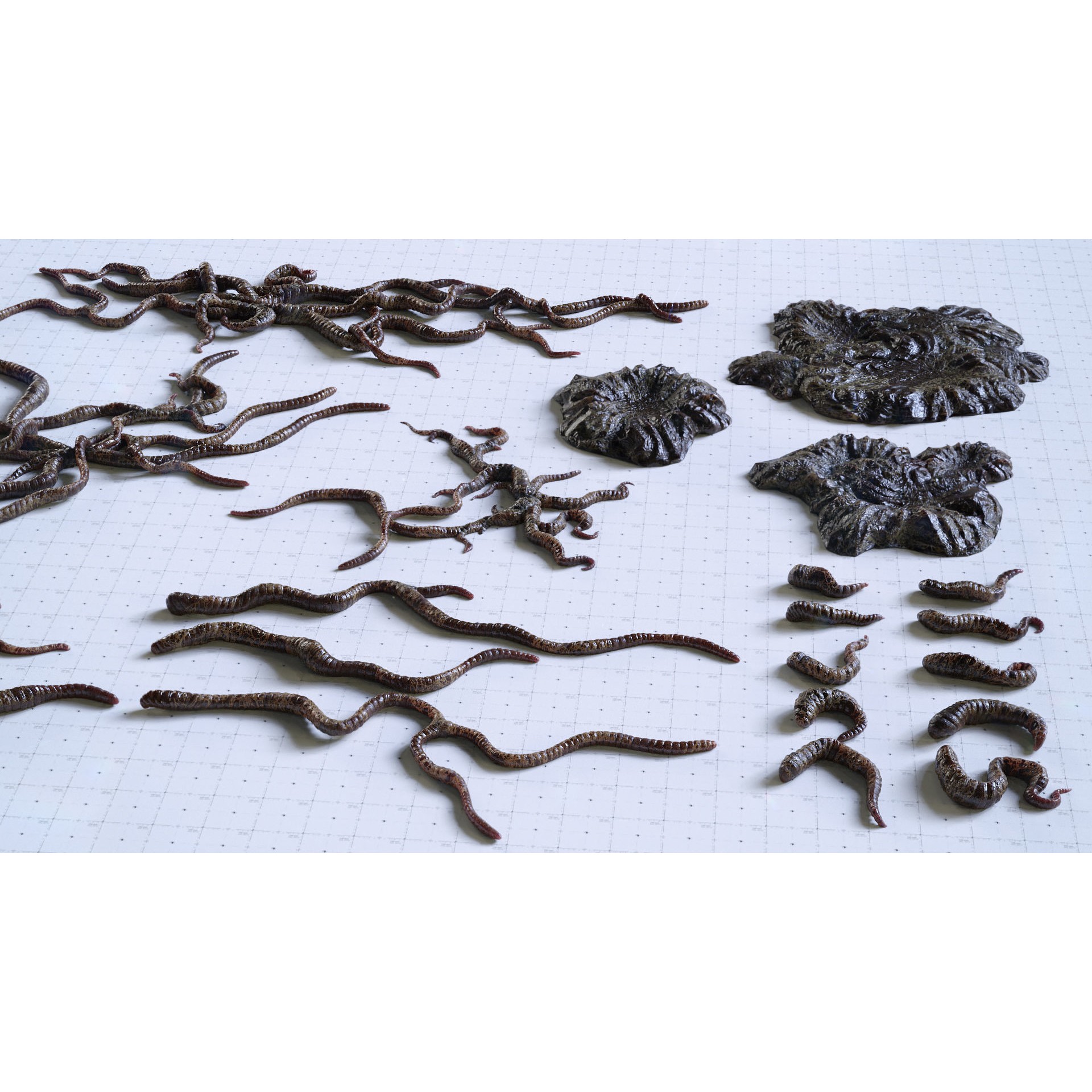 Alien Tendrils - Low-Poly Game-Ready 3D Model - View 19