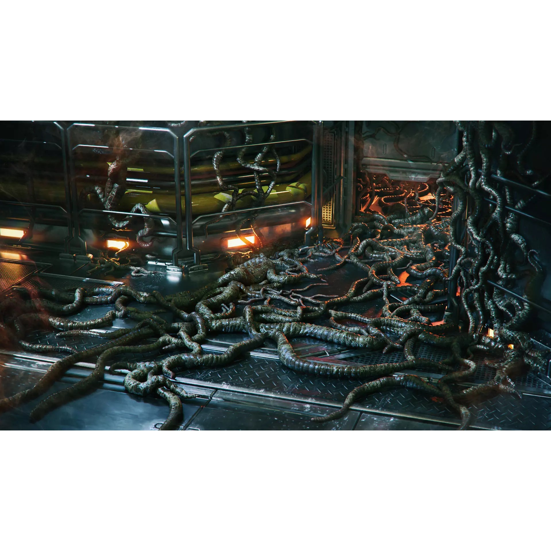 Alien Tendrils - Low-Poly Game-Ready 3D Model - View 2