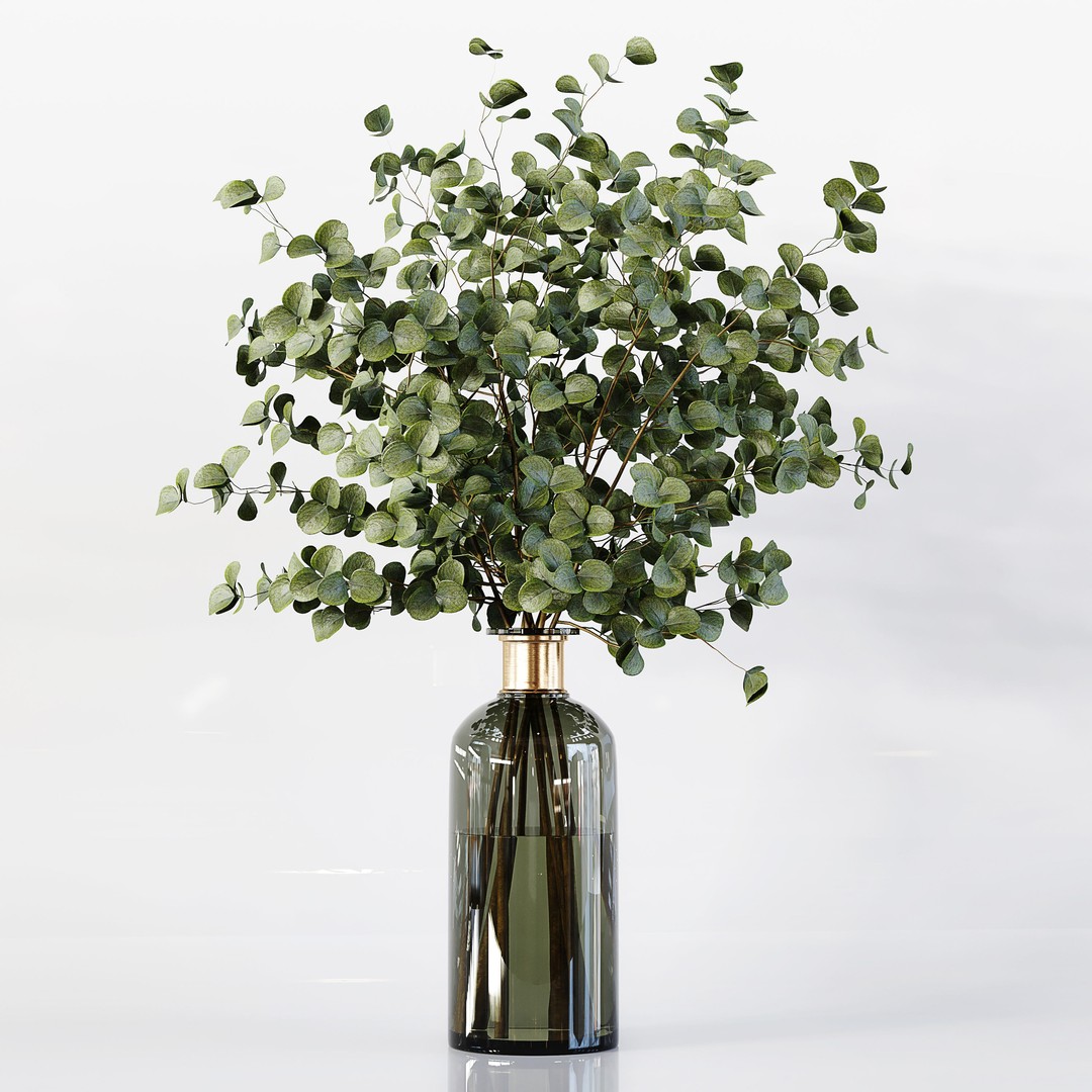 Indoor Plants 3D Model – Low Poly Collection, FBX & OBJ Formats - View 10