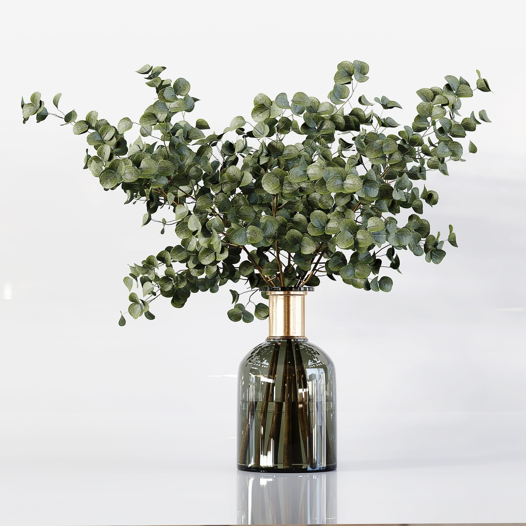 Indoor Plants 3D Model – Low Poly Collection, FBX & OBJ Formats - View 6