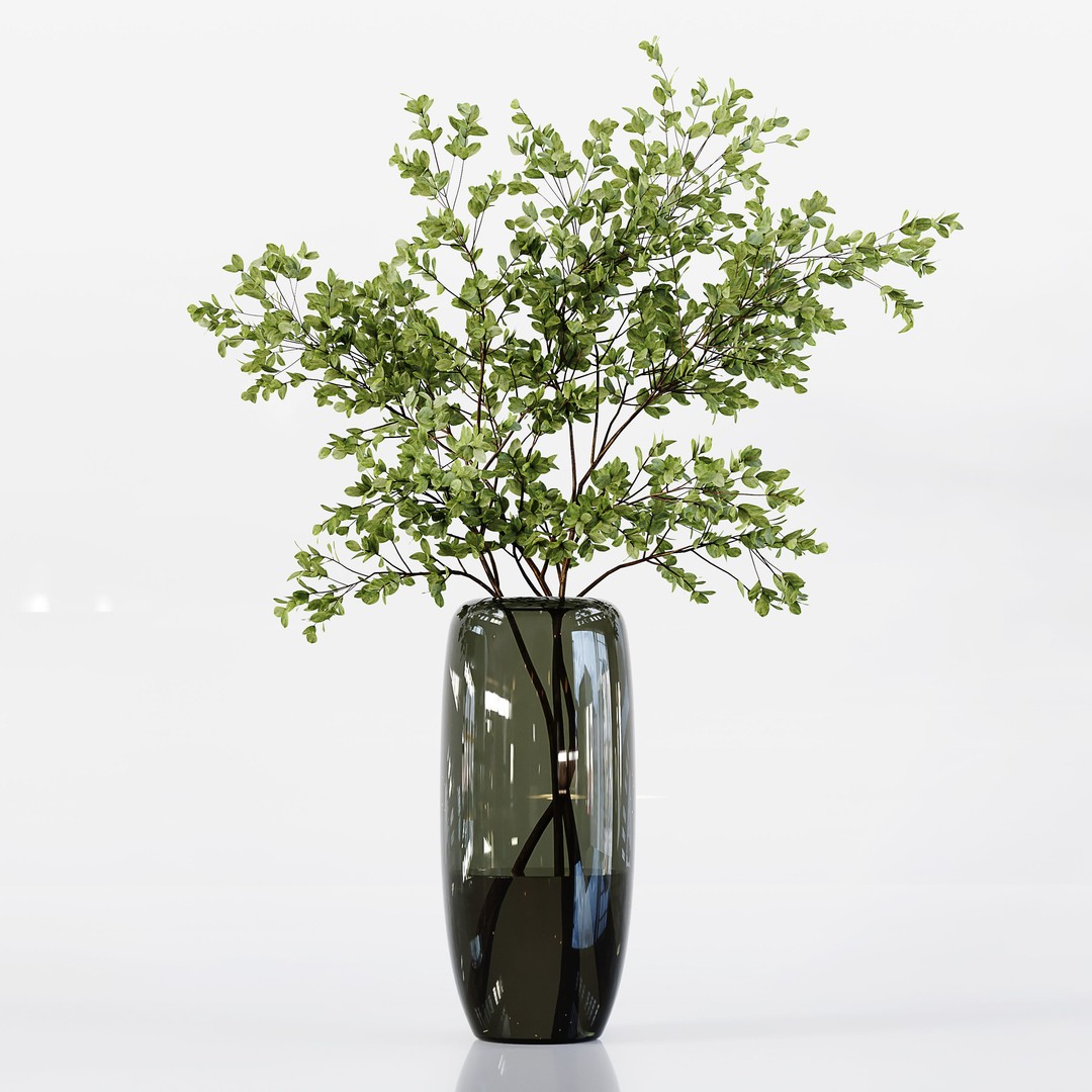 Indoor Plants 3D Model – Low Poly Collection, FBX & OBJ Formats - View 7