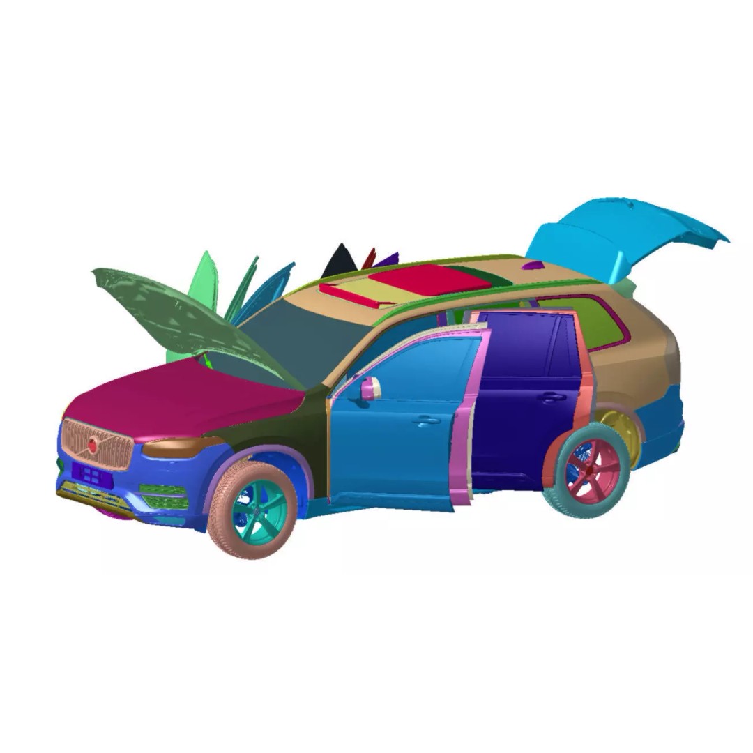 VOLVO XC90 2016 3D Model – High Detail Scanned Vehicle, STL - View 2