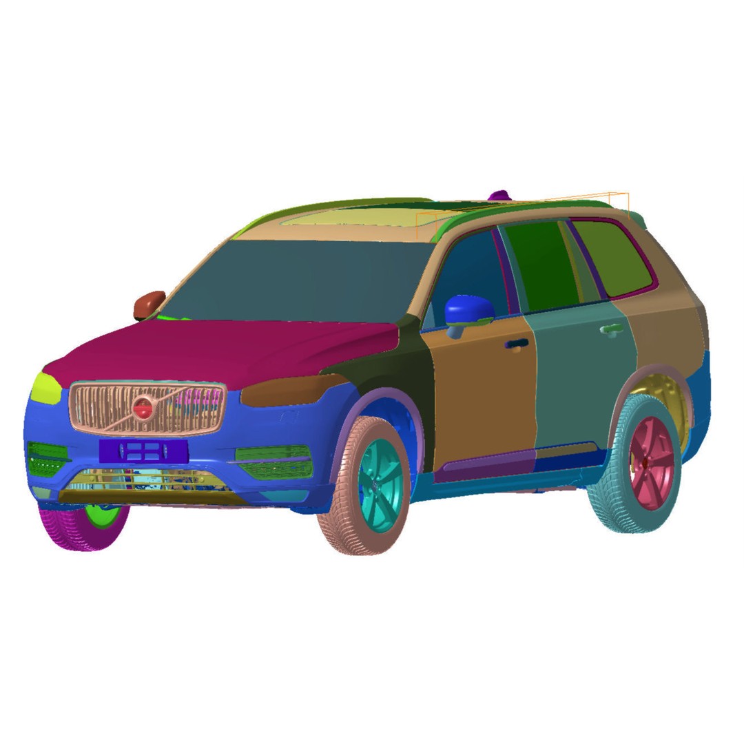 VOLVO XC90 2016 3D Model – High Detail Scanned Vehicle, STL - View 4