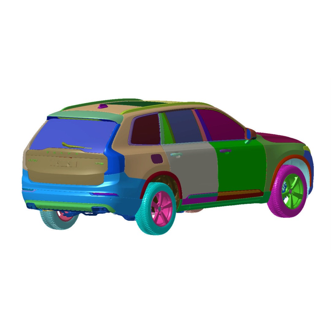 VOLVO XC90 2016 3D Model – High Detail Scanned Vehicle, STL - View 6