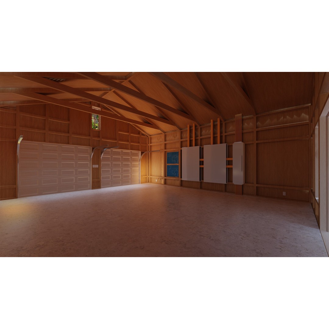 Classic Porch House 3D Model – Low Poly Game Asset, Blender, FBX - View 27