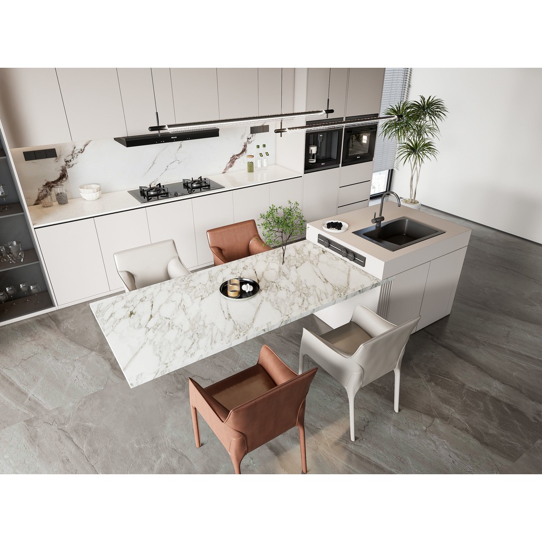 Modern Kitchen 3D Model – Photorealistic Interior, FBX, Blender - View 4