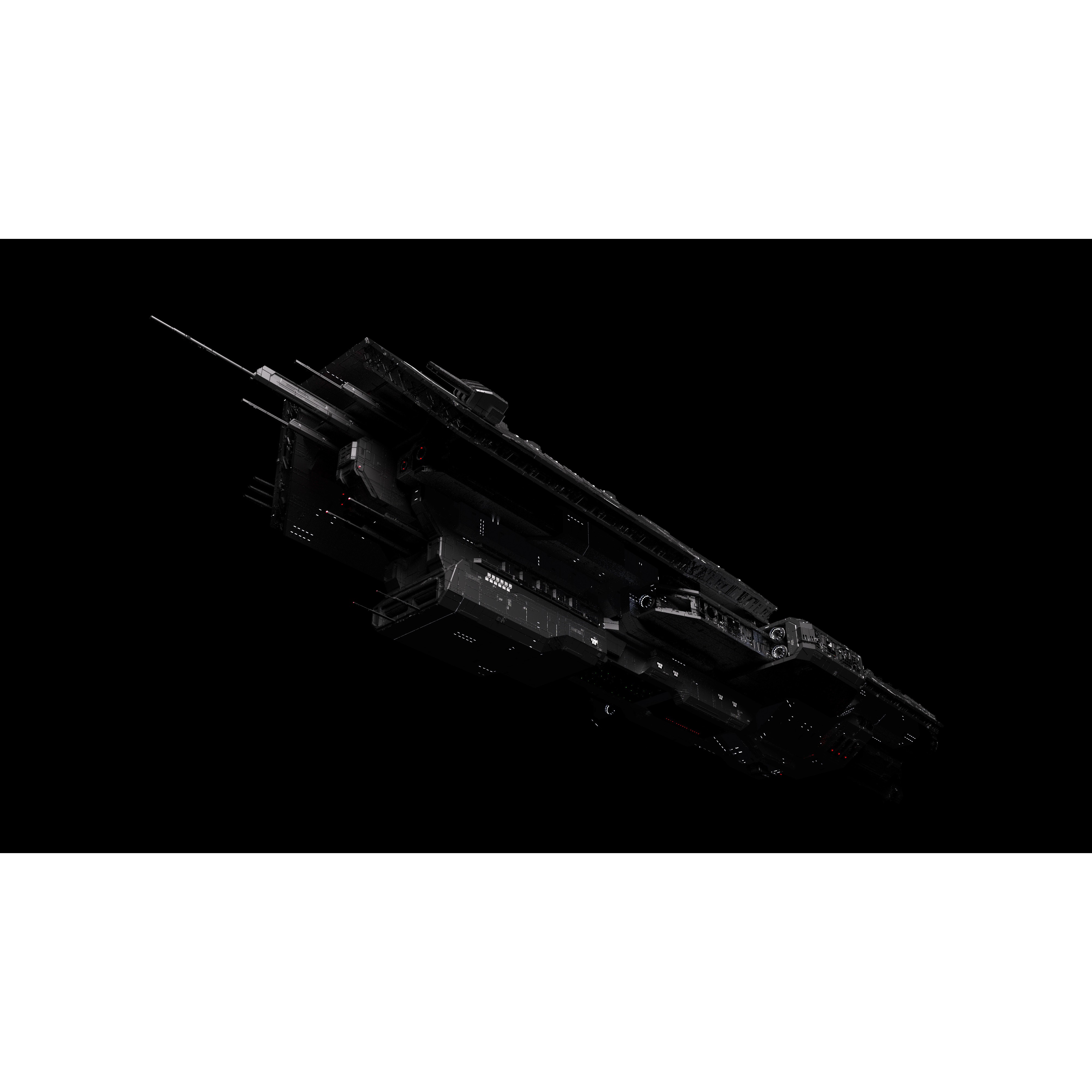 Vindication Class Battleship - Game-Ready 3D Model - View 15