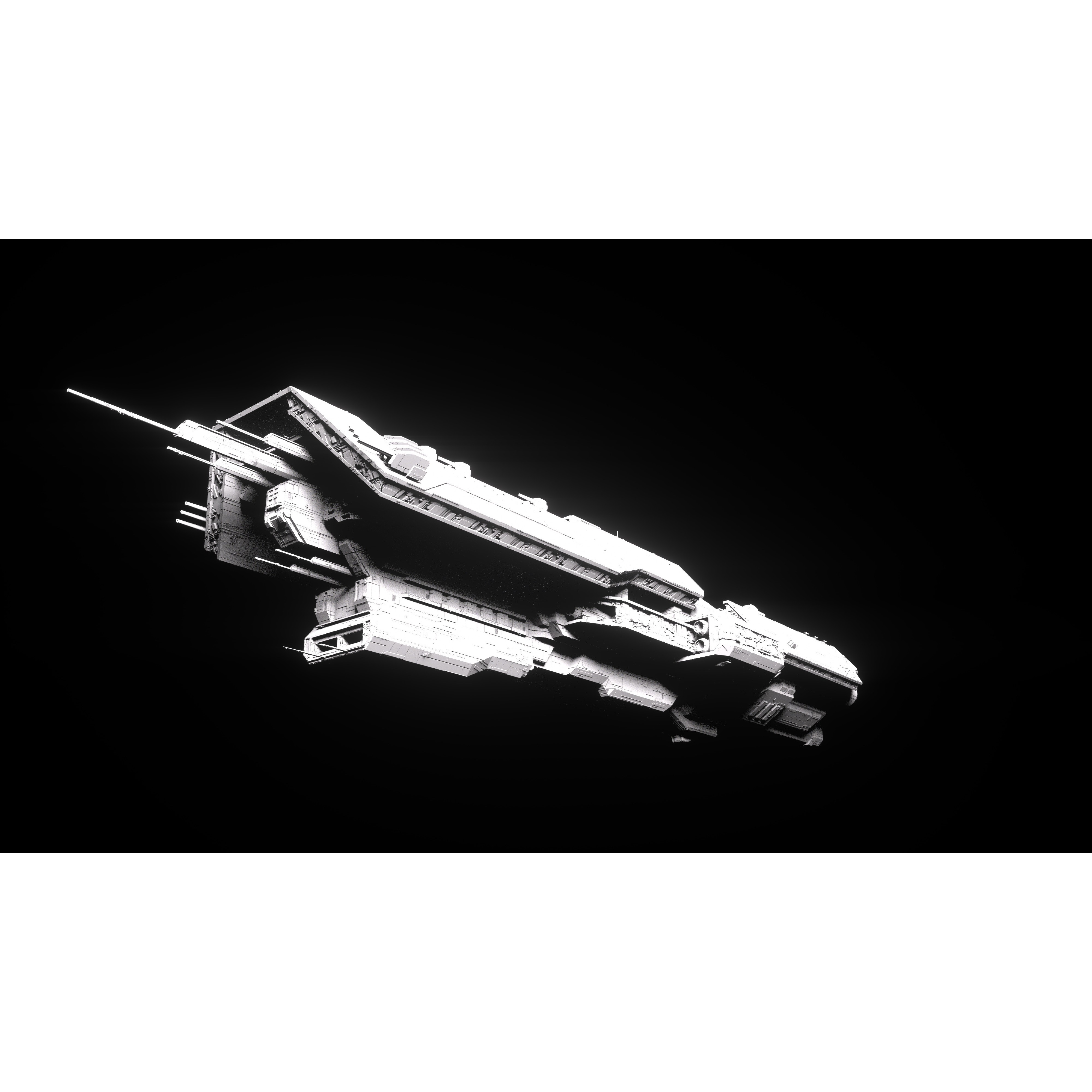 Vindication Class Battleship - Game-Ready 3D Model - View 16