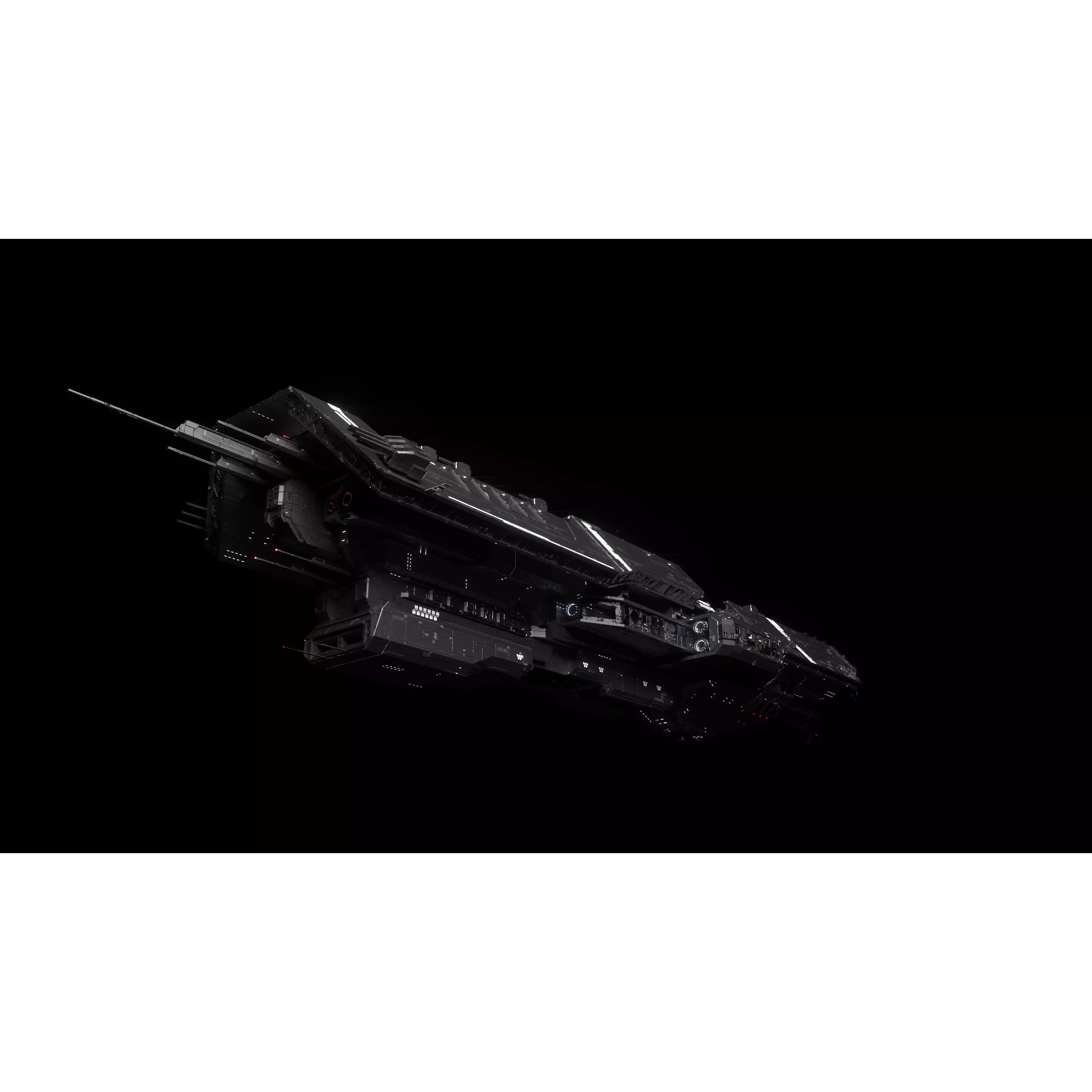 Vindication Class Battleship - Game-Ready 3D Model - View 2