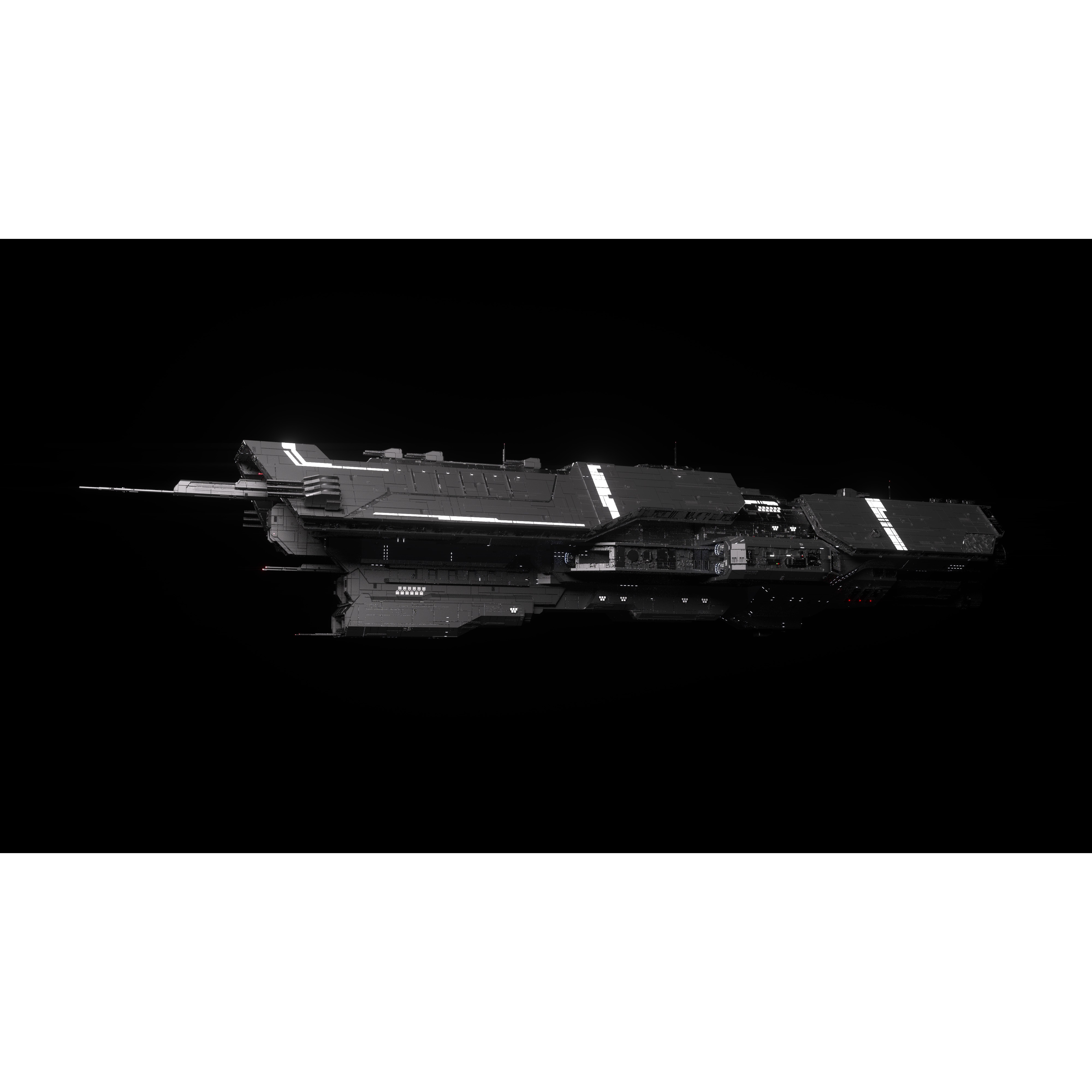 Vindication Class Battleship - Game-Ready 3D Model - View 4