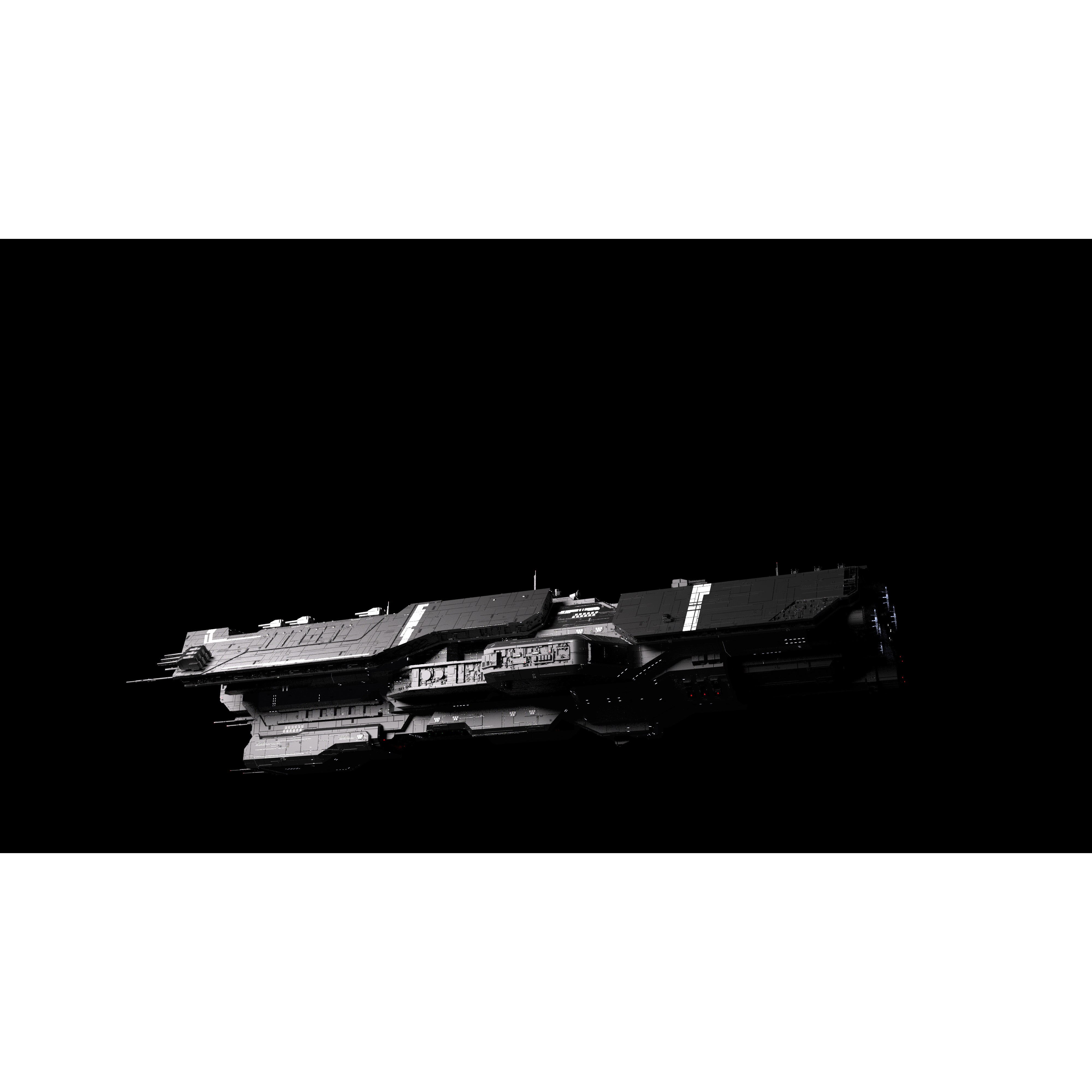 Vindication Class Battleship - Game-Ready 3D Model - View 9