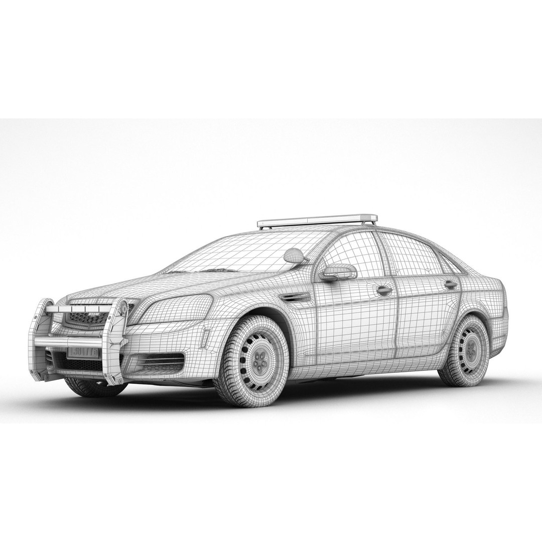 Chevrolet Caprice PPV 3D Model – Detailed Luxury Police Vehicle, FBX, OBJ - View 12