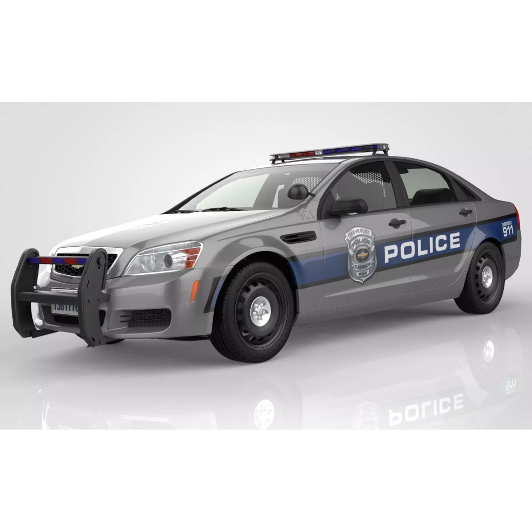 Chevrolet Caprice PPV 3D Model – Detailed Luxury Police Vehicle, FBX, OBJ - View 2