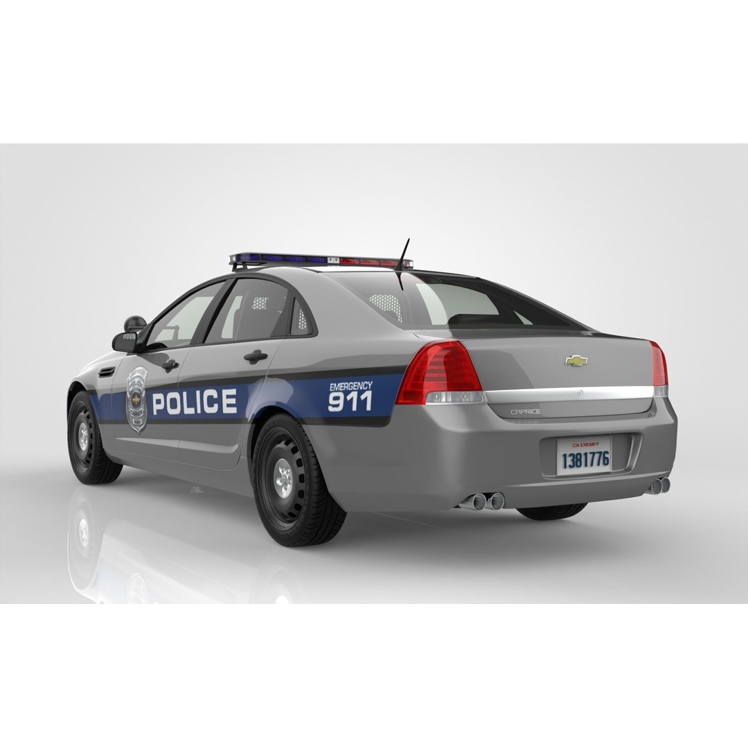 Chevrolet Caprice PPV 3D Model – Detailed Luxury Police Vehicle, FBX, OBJ - View 5