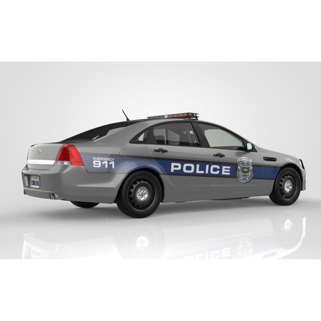 Chevrolet Caprice PPV 3D Model – Detailed Luxury Police Vehicle, FBX, OBJ - View 8