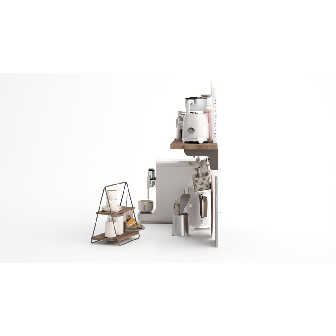 Kitchen Accessories 3D Model – Fully Textured Scene for Interior Design - View 10