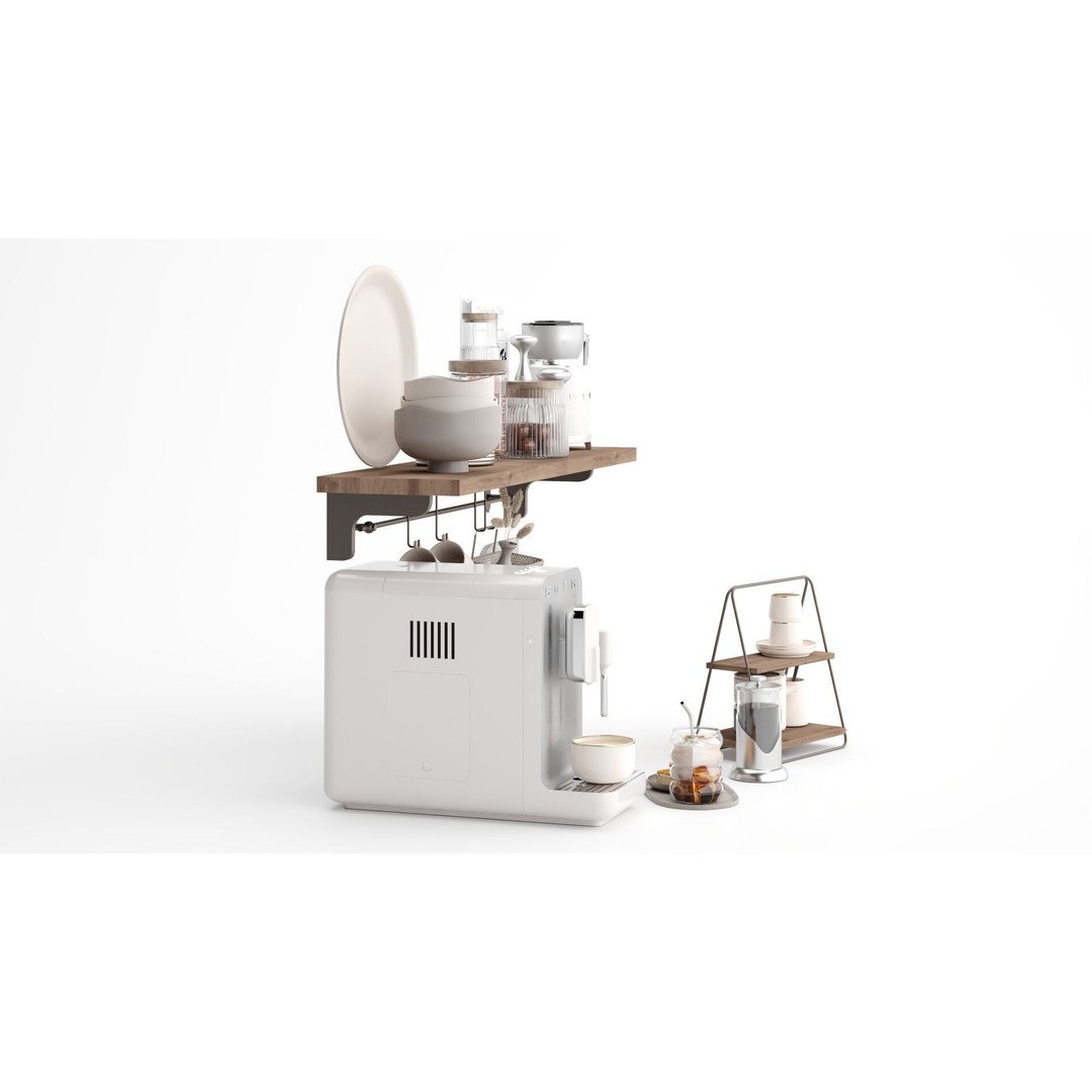 Kitchen Accessories 3D Model – Fully Textured Scene for Interior Design - View 5